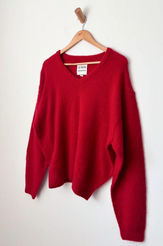 James Mohair Sweater, Red