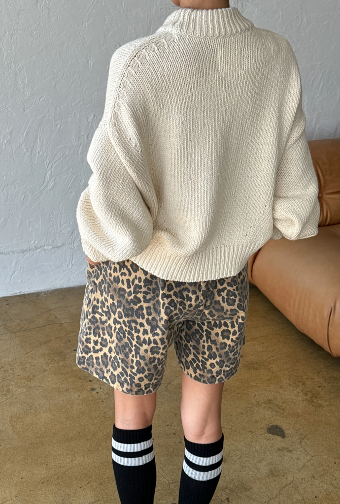 Zoe Cotton Sweater, Naturel