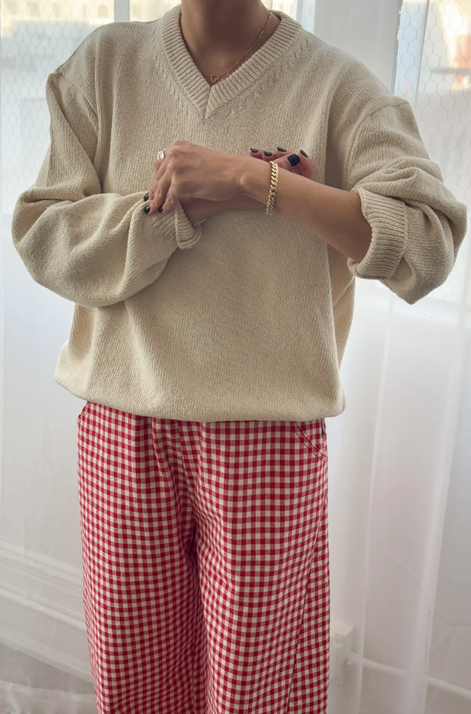 Gabby Cotton Sweater, Naturel