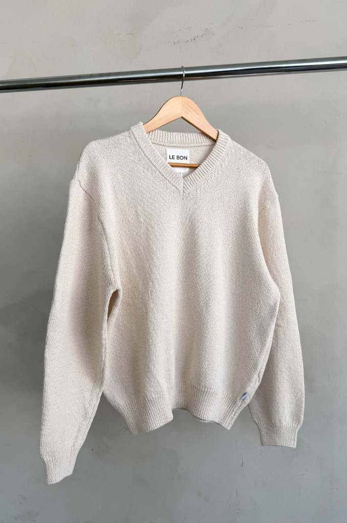 Gabby Cotton Sweater, Naturel