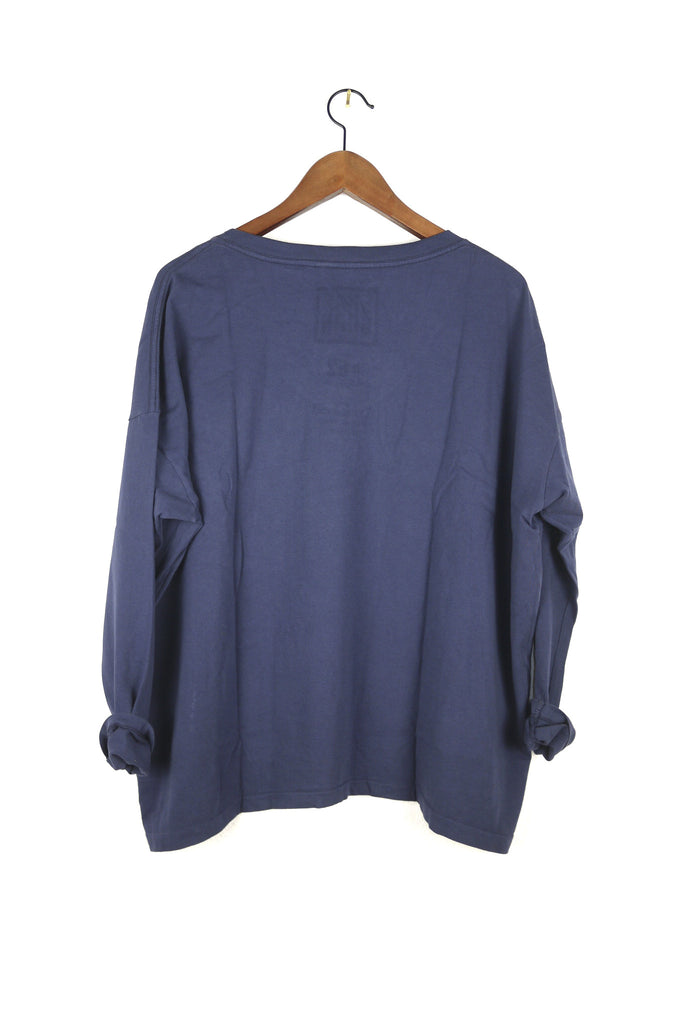 #62 Long Sleeve Tee, Indigo Wash